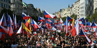 Regierungskritische Demonstration in Prag