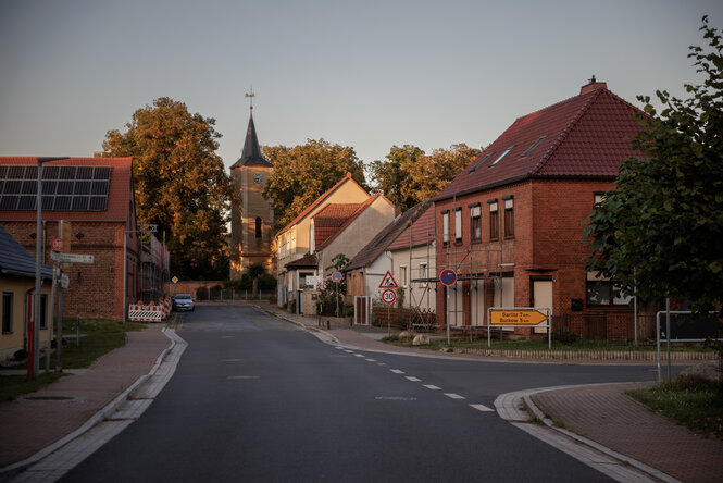 Eine Dorfansicht aus Nennhausen in Brandenburg