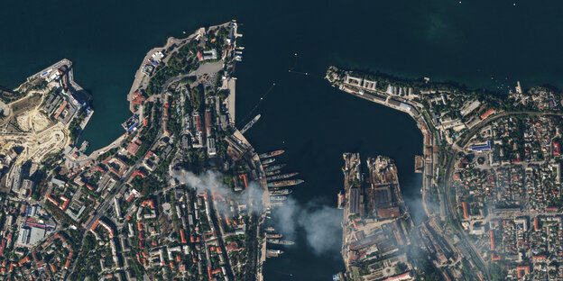 Ein Satelittenbild von der Schwarzmeerküste
