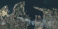 Satelittenbild der Schwarzmeerflotte in Sewastopol
