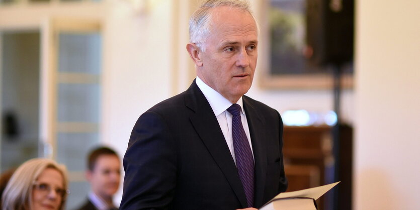 Malcolm Turnbull bei seiner Vereidiung.