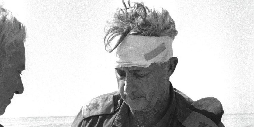 Der spätere Politiker Ariel Sharon war im Jom Kippur Krieg als Generalmajor der israelischen Armee im Einsatz