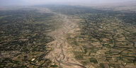 Luftbild einer Vorstadt von Herat in Afghanistan