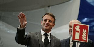 Präsident Macron und Kanzler Scholz.