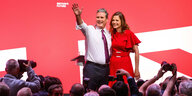 Labour-Politiker Keir Starmer und seine Frau Victoria.
