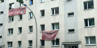 Das ehemals leerstehende Haus in der Habersaathstraße in Berlin Mitte