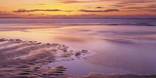 Findhorn Bay in der Abenddämmerung