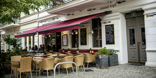 Das israelische Restaurant "Masel Topf" in Prenzlauer Berg