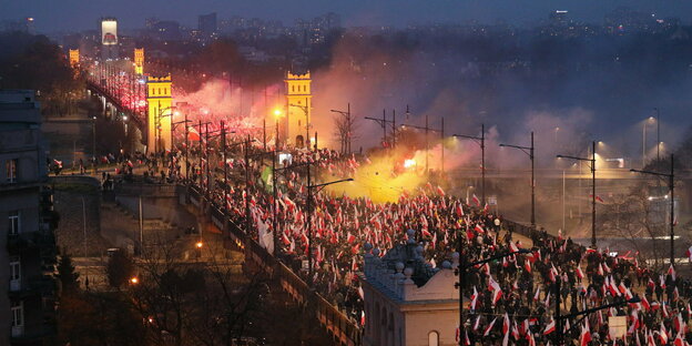 Nationalistenmarsch in Polen