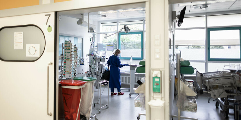 Blick in die Intensivstation der Essener Uni-Klinik