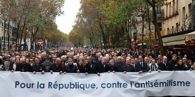 Demonstration gegen Antisemitismus in Paris