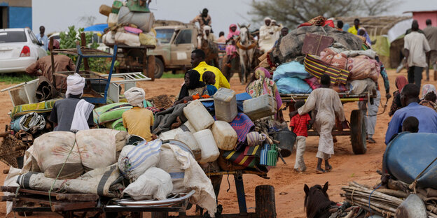 Geflüchtete aus Sudan