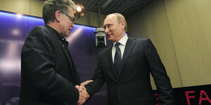 Seipel und Putin beim Handschlag