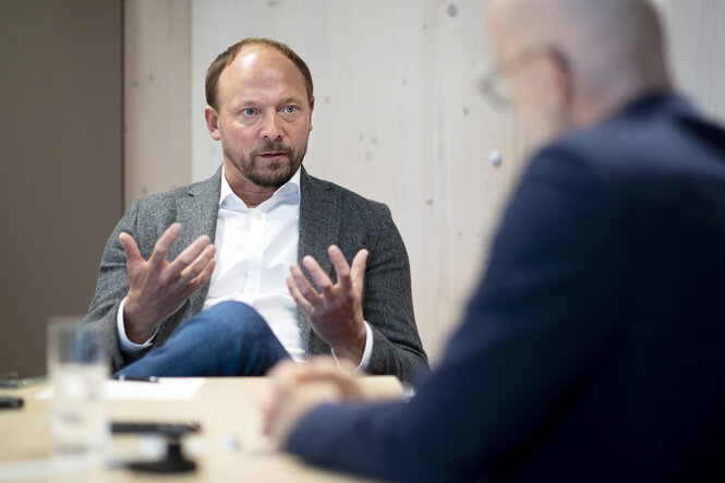 CDU-Politiker Marco Wanderwitz bei einem Streitgespräch.