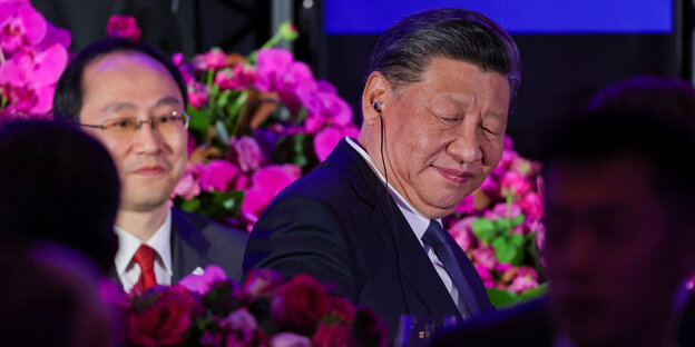 Präsident Xi bei einer Veranstaltung.