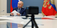 Wladimir Putin beim virtuellen G20-Gipfel