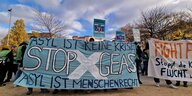 Stop-GEAS-Protest am Oranienplatz in Berlin