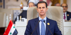 Assad bei einer Konferenz