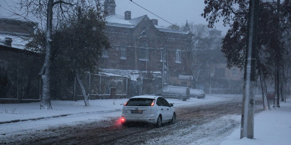 Début de l’hiver en Ukraine : peur de la neige