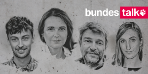 Köpfe von Enno Schöningh, Barbara Junge, Bernd Pickert und Susanne Schwarz
