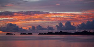 Wolken am Abendhimmel von Palau