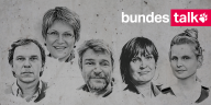 Die Köpfe von Stefan Reinecke, Sabine am Orde, Bernd Pickert, Anja Kürger und Anne Fromm