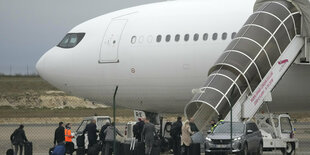 Flugzeug auf dem Flughafen Vatry