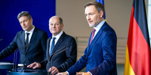 Habeck, Scholz, Lindner