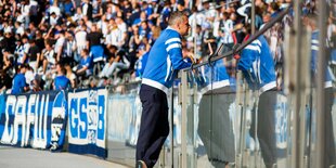 Kay Bernstein in der Ostkurve von Hertha BSC