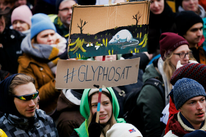 Protestierende auf der „Wir haben es satt“-Demo am 20. Januar 2024