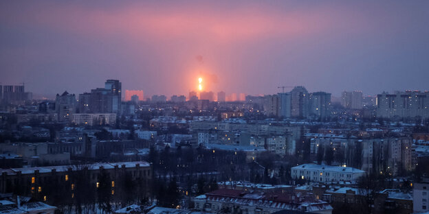Eine Explosion in Kiew