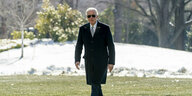 Joe Biden in Winterlandschaft
