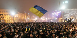 Proteste auf dem Maidan Nesaleschnosti-Platz.