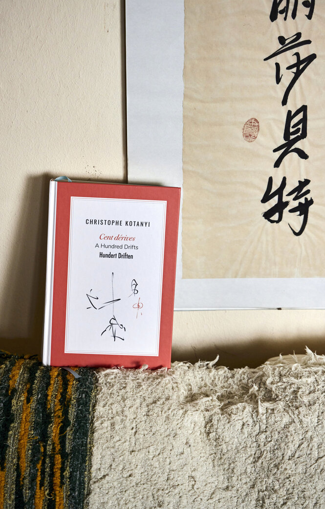 Buch vor chinesischen Schriftzeichen