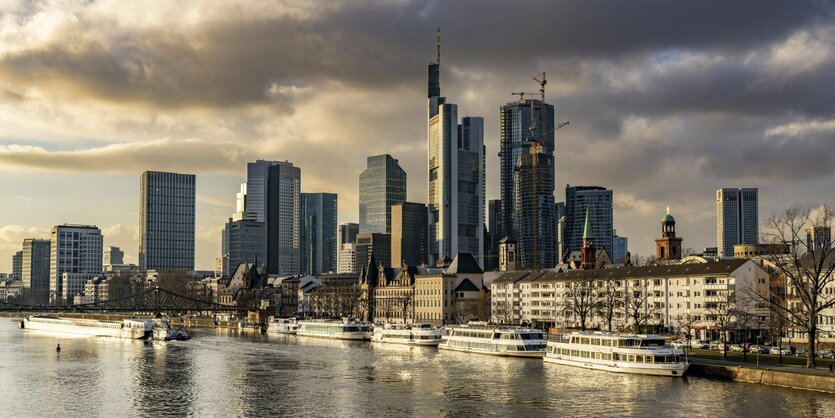 Skyline von Frankfurt am Main.