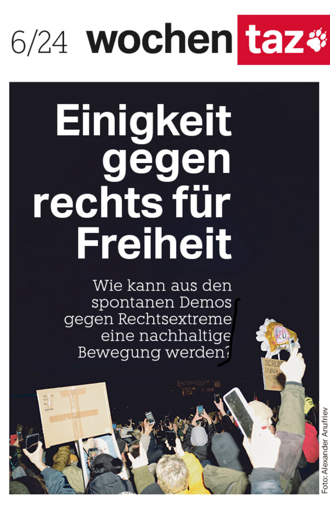 Das Titelbild der aktuellen wochentaz