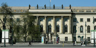 Die Humboldt-Universität zu Berlin am Boulevard Unter den Linden