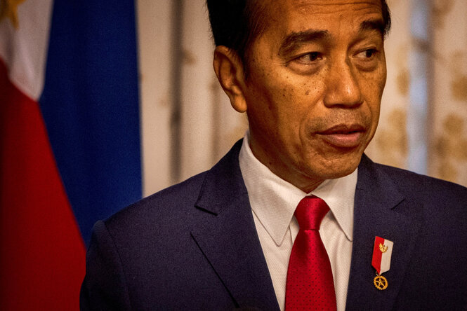 Porträt des indonesischen Präsidenten Joko Widodo.