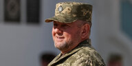 Porträt des unkrainischen Generals Walerij Saluschnyjs in Uniform