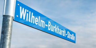 Straßenschild.