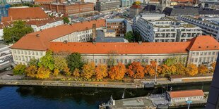 Blick von oben auf die Alte Münze und Molkenmarkt