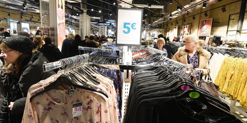 In den Verkaufsräumen von Primark