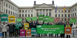 Protestierende vor Bundesrat