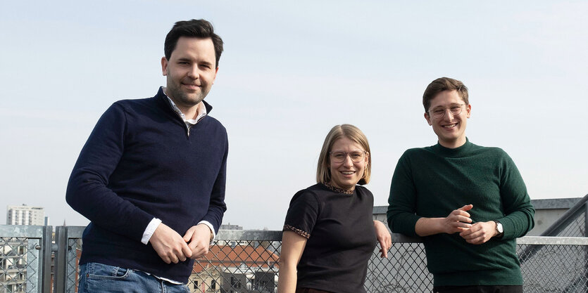 Johannes Winkel, Svenja Appuhn und Philipp Türmer