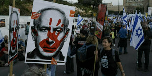 Protestierende in Israel