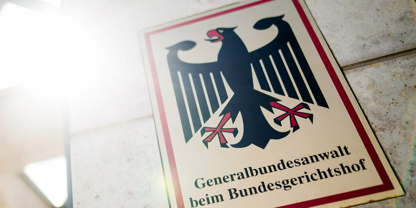 Schild Generalbundesanwalt beim Bundesgerichtshof