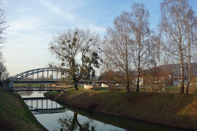 Brücke über Fluss in Rinteln