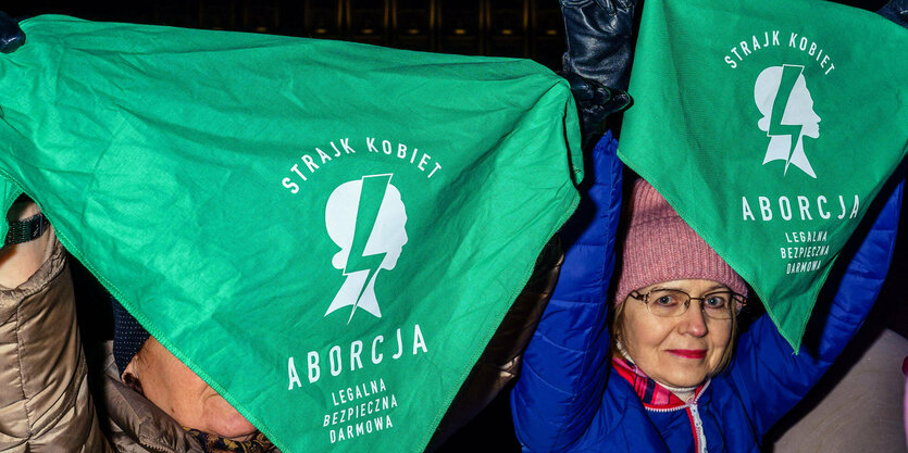 Protestierende in Polen.