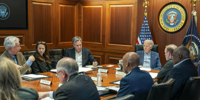 Joe Biden und sein Nationales Sicherheitsteam im "Situation Room"