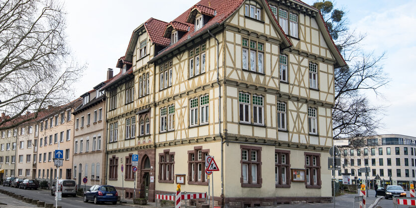 Das denkmalgeschützte Fachwerkhaus in der Unteren Maschstraße in Göttingen